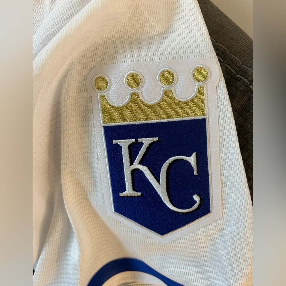 Nike Authentic Kansas City Royals MLB Baseball White Jersey Men’s Sz: Large - Picture 4 of 6